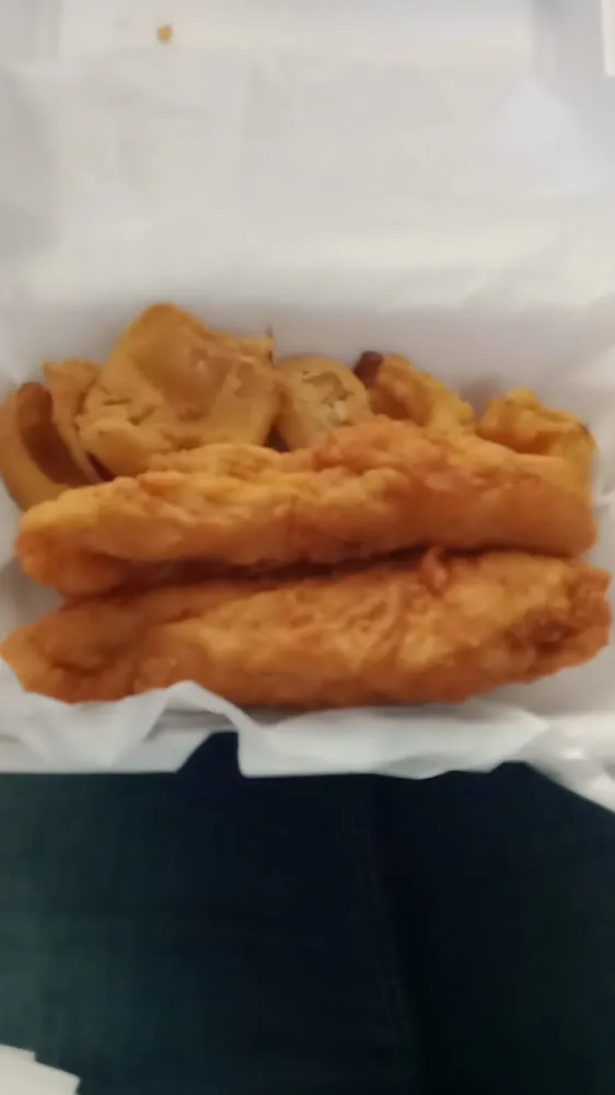 Chicken Strips and Onion Petals